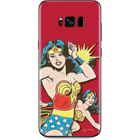 DC Comics Wonder Woman Vintage Action pose Galaxy S8 Plus Skin